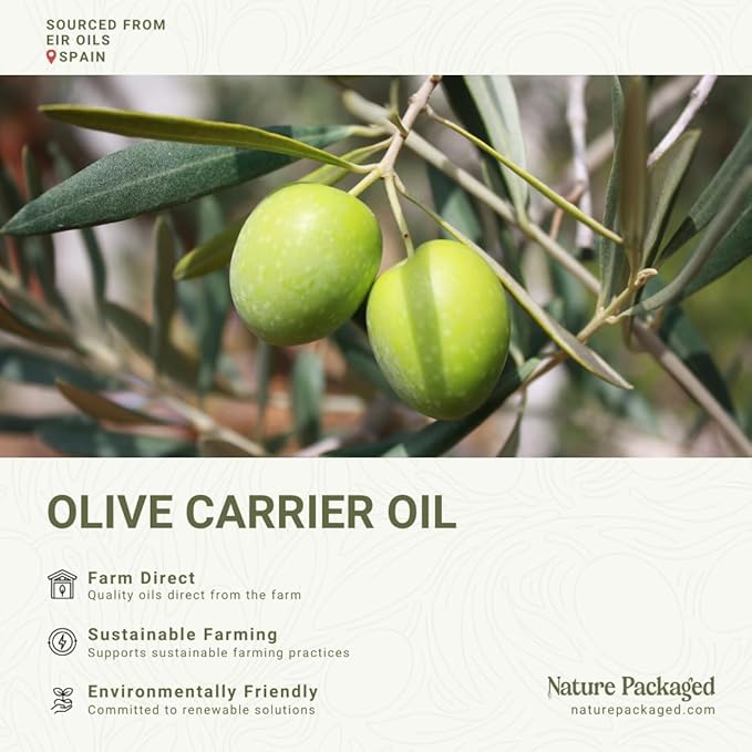Olive Oil - 100% Pure Cold Pressed Natural Olive Oil (Aceite de Oliva) for Essential Oils Dilution, Massage & Skincare - Premium Grade (16oz)