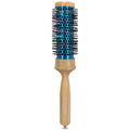 SUNBIRD Round Brush for Blow Drying - Wood Handle Professional Blowout Brush with Aluminium Ceramic Ionic Thermal Barrel for Smooth Hair, Volume & Heat Curly Styling (Outer Diameter2.1Inch)