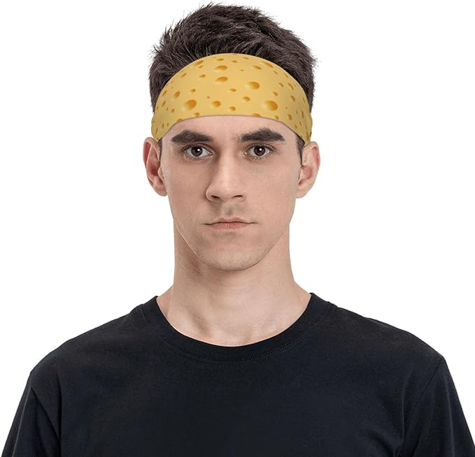 Sports Sweatband for Men and Women, Sweat-Absorbing Headbands for Moisture Wicking, Suitable for Fitness Running Cycling Hiking Yoga Football Exercise