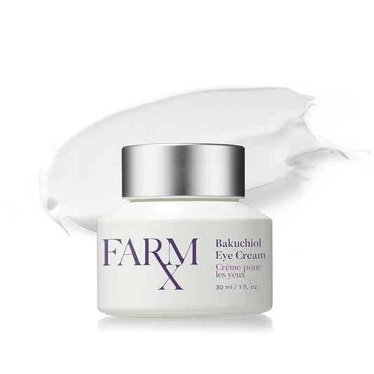 Farm Rx Bakuchiol Eye Cream - Vegan Revitalizing Cream to Reduce Dark Circles and Wrinkles Under and Around the Eyes, an Alternative to Retinol (30ml/1 fl oz) Clean Beauty