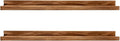 AZSKY 48 Inches Long Wood Photo Picture Ledge Shelf with Lip Floating Shelves for Nursery Books Set of 2 Rustic Wall Shelf for Kids Bedroom Office Bathroom Living Room Frames