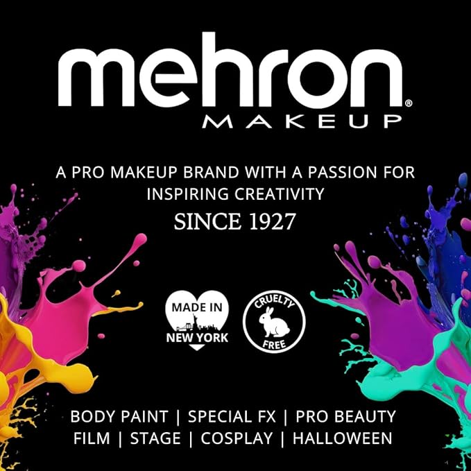 Mehron Paradise Makeup AQ Refill, Sky, Water Activated Face Paint, Body Paint, Cosplay Makeup, Cream, 0.01 oz