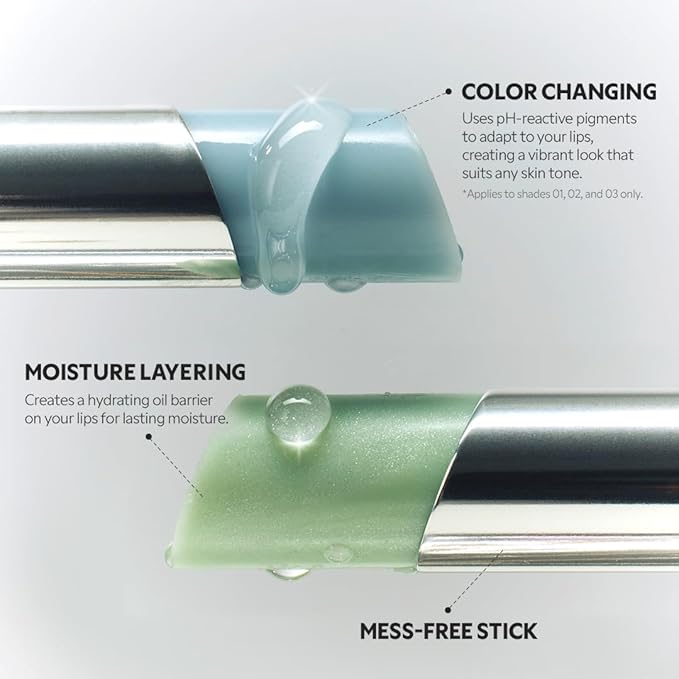 TIRTIR Water Mellow Lip Balm, 03 Peach Lemony, 0.11 Fl Oz – pH Color Changing Organic Korean Lip Care, Lightweight Deep Hydration Lip Moisturizer for Women Men, Paraben Free