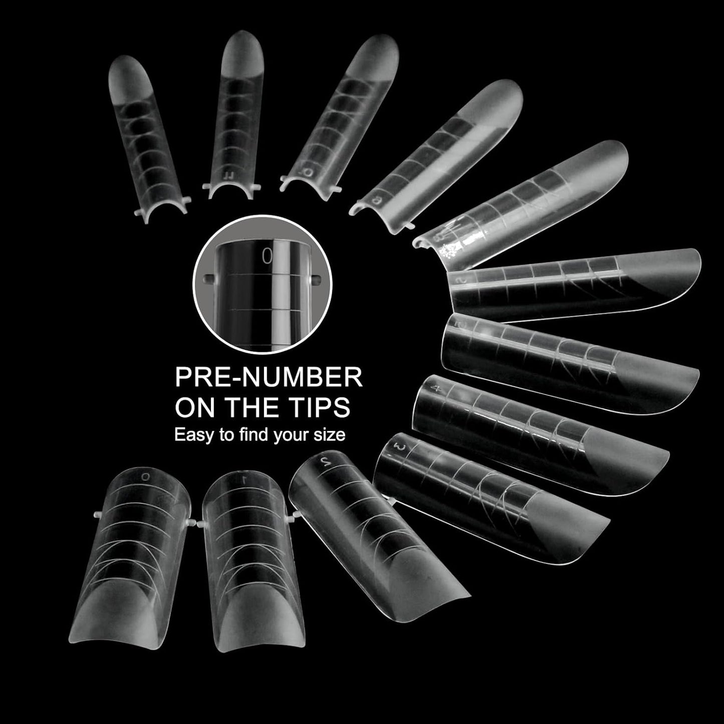 120 Pcs Dual Nail Forms,Matte Square & C-Curved Extension Poly Nail Gel Nail Molds 12 Sizes for Gel Glue, Full Cover Nail Art Design Salon & DIY