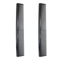 Avenoir Carbon Fiber Cutting Comb - Professional 8.3" Anti-Static Heat Resistant Fine and Wide Tooth Comb for All Hair Types, 2 Pack