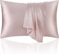 ECOSA Luxurious 30 Momme 100% Mulberry Silk Pillowcase (50x70cm) – 6A Grade Charmeuse Weave, Oeko-TEX® Certified – Frizz-Free Hair & Wrinkle-Free Skin (Light Pink)