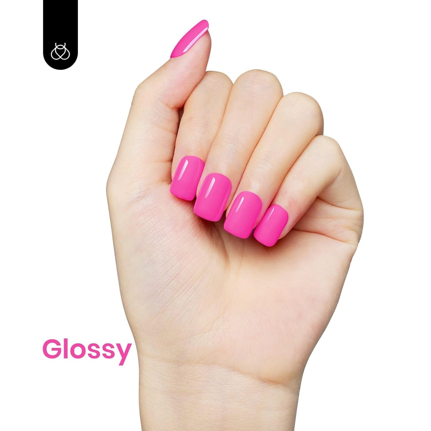 Beetles Hot Pink Gel Nail Polish, 1Pcs 15ml Cosmos Bouquet Pink Gel Polish Soak Off Uv Nail Lamp Needed Nail Art Manicure for Women