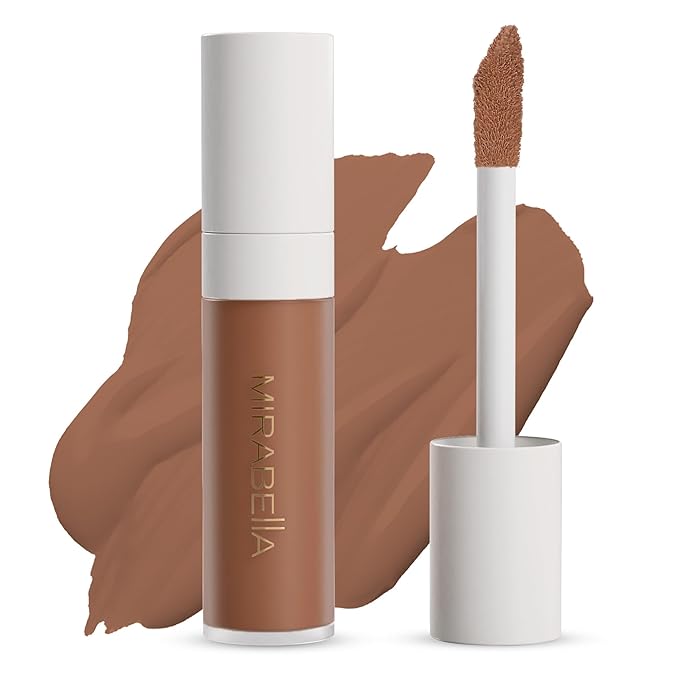 Mirabella Invincible For All Perfecting Under Eye Concealer Full Coverage - Hydrating Makeup Concealer for Dark Circles, Fine Lines & Wrinkles w/Hyaluronic Acid - Deep D210