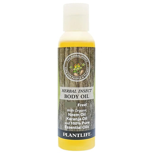 Plantlife Herbal Body Oil with Neem - Natural Aromatherapy - 4 oz