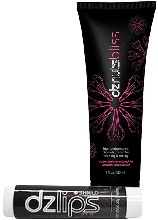 DZ Lips Care - Lip Repair, Protectant, Moisturizing Balm (DZ Lips + Women's Bliss Chamois Cream)