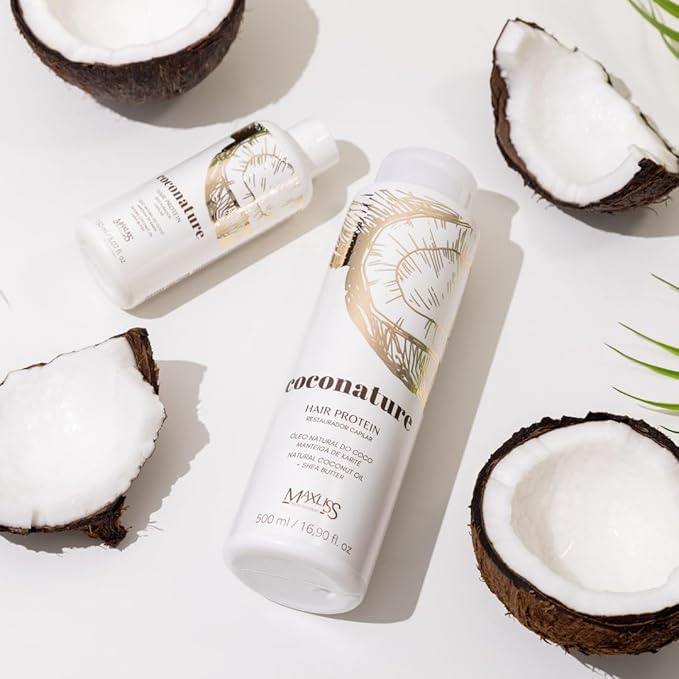 Hair Protein | Formaldehyde-Free Smoothing Treatment with Natural Coconut Oil & Shea Butter | Deep Repair, Frizz Control, Shine & Volume Reduction