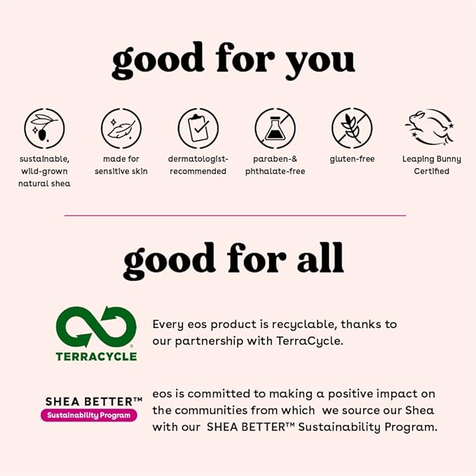 eos Holiday Lip Balm Gift- Sugar Cookie & Vanilla Toffee, Stocking Stuffers, All-Day Moisture Lip Care, 0.14 oz, 2-Pack