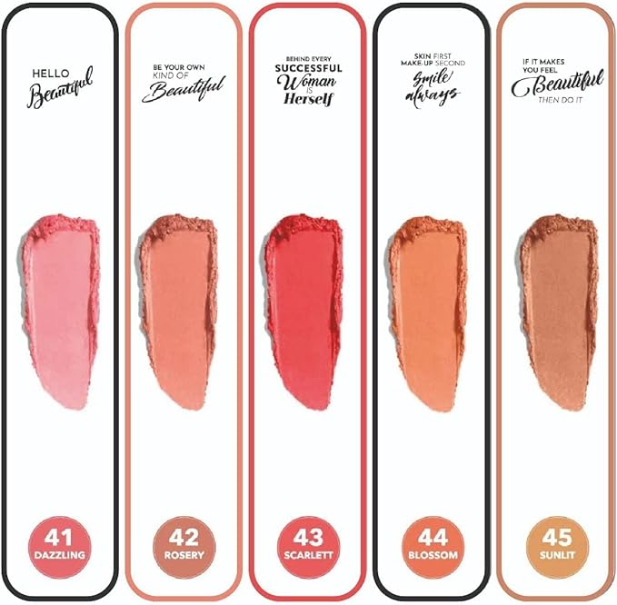 Pastel Cream Blush 44 |Light Peach | Fresh | Healthy & Natural Look | Ligh Weighted Formula | Sebum Control Richly Pigmented | Easily Blendable | Long Lasting | Semi Matte | 0.18 oz.