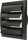 Repa Market 6 Inch Anthracite Dryer Vent Hood/Duct Cover for Walls or Ducting/ABS Plastic Grille with Flaps & Insect Screen/Exhaust and Dryer Vent Covers for Indoor & Outdoor Use