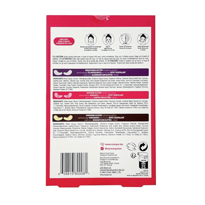 masque BAR Glitter Eye Skin Care Gift Box