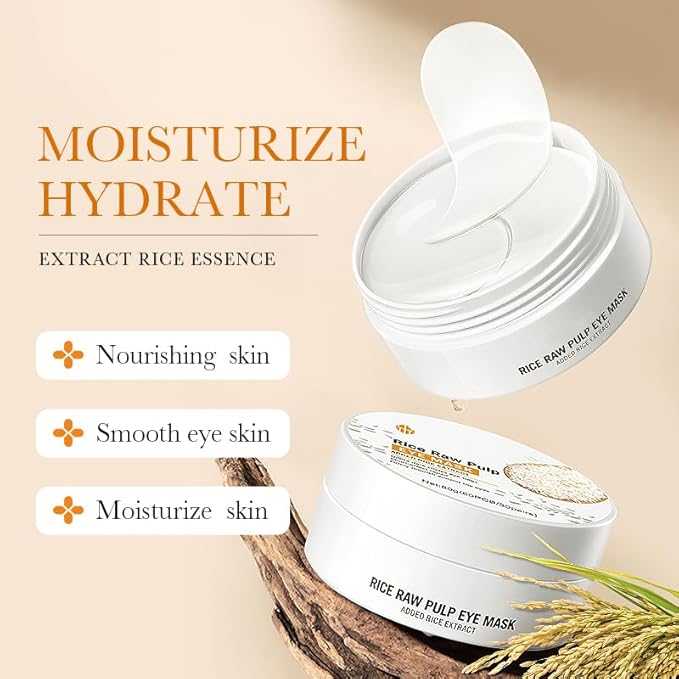 Rice Essence Eyes Mask Smooth And Moisturizing Around Eyes Skin Added Rice Extract, 2.27 Ounce (Pack of 1)