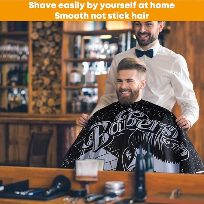 Barber Cape, Professional Hair Cutting Cape, Haircut Capes For Adults, Oilproof Anti-static Cutting Hair Beard Hairdressing Salon Cape, No Sticking to Hair, Easy to Clean