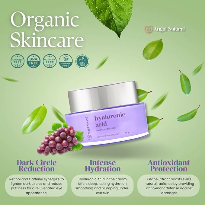 Retinol Under Eye Cream For Dark Circles & Puffiness, Daily Fine Line and Wrinkle Cream, Anti Aging Line Smoothing, Korean Skin Care Treatment for Women and Men 0.7 Fl Oz