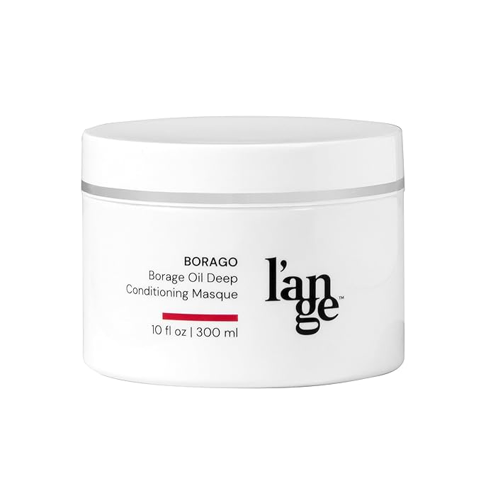 L'ANGE HAIR Borago Deep Conditioning Masque with Borage Oil - 10 Oz Jar, Nourishes and Strengthens Hair, Manages Frizz and Enhances Moisture, Sulfate & Paraben-Free, for Dry Hair, Unisex
