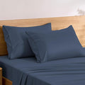 TOSMO Luxury Pillow Case Set of 2 - Cooling Viscose Derived from Bamboo, Oeko-TEX, Breathabl Silky Soft Pillow Cases with Envelope Closure (King / 20x36, Blue Grey)