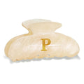 Acrylic Letter Hair Clips for Women - Monogram Hair Claw Alphabet Large Hair Clip, Fashion Glitter Claw Clips Elegant And Durable Hair Accessory, Letter P