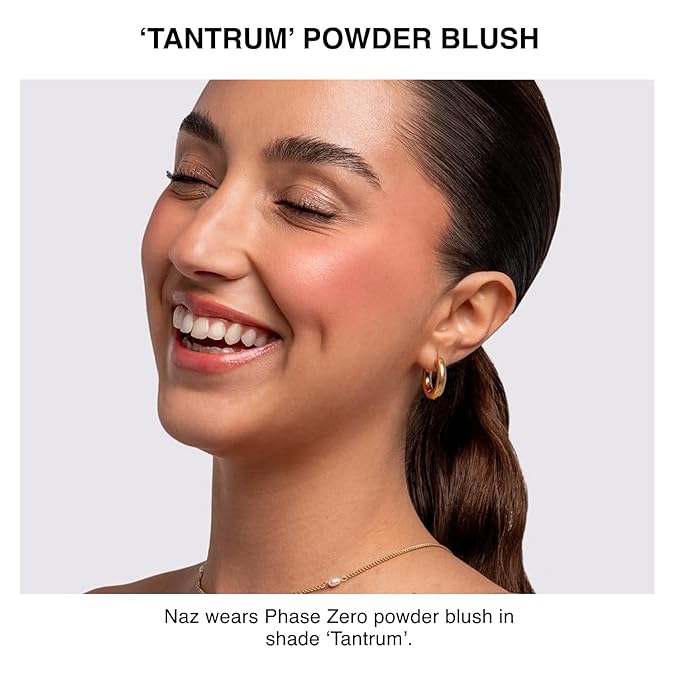 Makeup Powder Blusher - "Tantrum" - 4g / 0.141oz - Pigmented, Buildable, Lightweight Powder Blush for a Radiant, Healthy, Natural Glow. Versatile Shades - Pink, Coral, Peach & Golden Hues