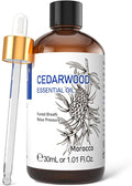 HIQILI 1 Fl Oz Cedarwood Essential Oil, Pure Natural Cedarwood Oil for Hair, Diffuser, Aromatherapy - 30ML