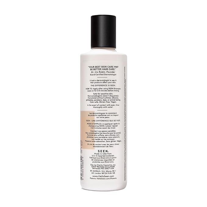 SEEN Conditioner - Scented - Non-Comedogenic & Hair Conditioner- Dermatologist-Developed -Safe for Sensitive & Acne Prone Skin