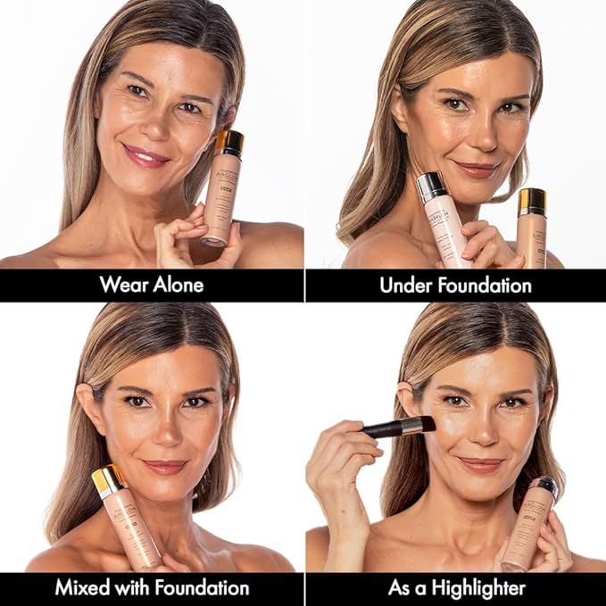 Jerome Alexander MagicMinerals AirGlow Tinted Highlighting Night Mist, Illuminating Airbrush Tinted Moisturizer Spray | Natural Pearl