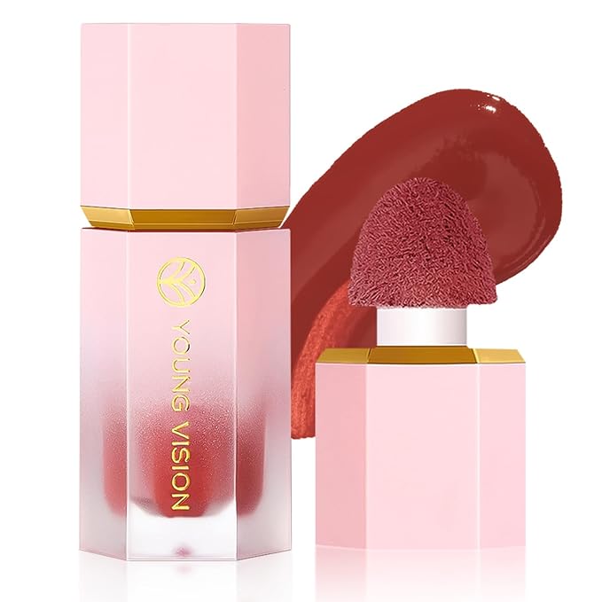 YOUNG VISION Liquid Cheek Blush -Soft Cream Rouge/Blusher Makeup, Buildable Gel-Cream Formula, Long-Wearing, Dewy Finish