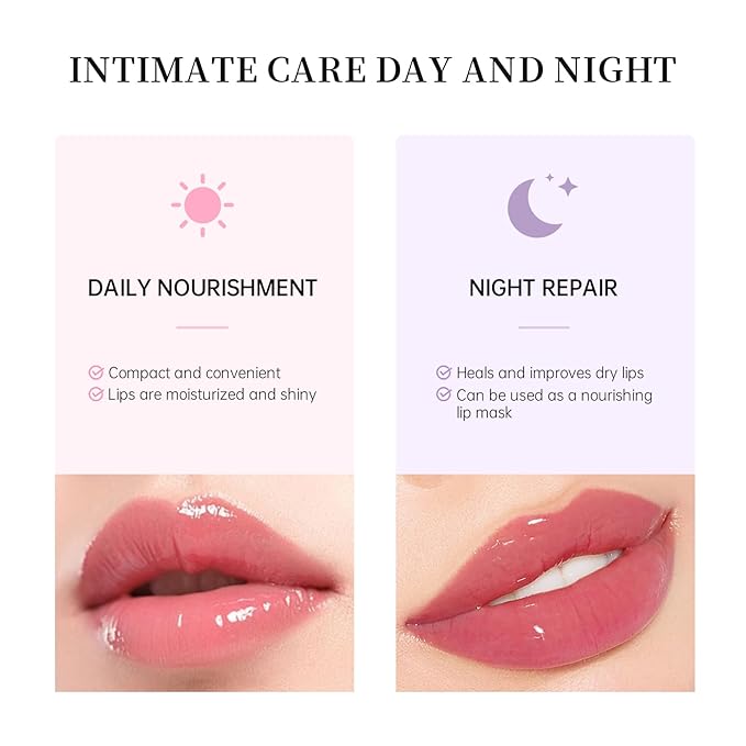 Moisturizing Lip Balm Butter for Dry Cracked Lips,Day/Night Hydrating Lip Mask, Ultra-Nourishing Lip Care Moisturizer for Soft, Smooth and Supple Lips (Brown Sugar)