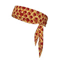 Boys Girls Sports Sweat Bands, Boho Style Long Head Band for Yoga Travel Spa, Cool Pepperoni Pizza Headdress Hair Accessories