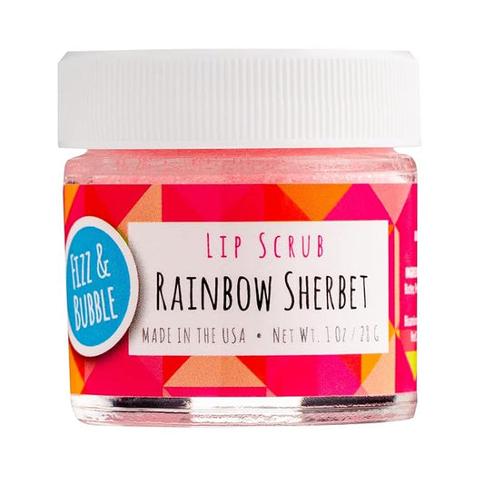Premium Lip Scrub for Exfoliating, Moisturizing, and Repairing your Lips (Rainbow Sherbet)