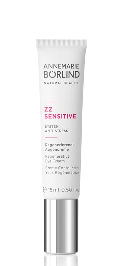 ANNEMARIE BÖRLIND – ZZ SENSITIVE Regenerative Eye Cream – With Vitamin C + E and Meadowfoam Extract to Strengthen the Natural Skin Barrier and Soothe Stressed Skin – Step 5 of 5-0.5 Oz