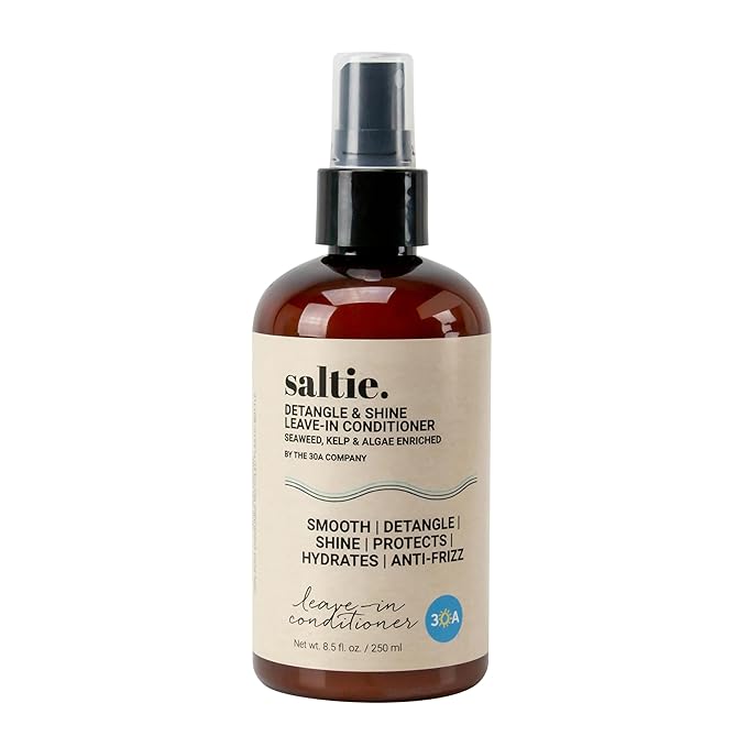 Leave-In Conditioner, 8.5 fl. Oz/250ml - Seaweed, Kelp & Algae Enriched Detangle & Shine Hair Treatment -Ideal For Frizzy and All Hair Type , Protects Scalp