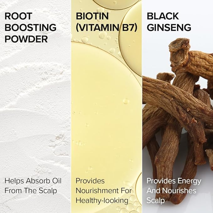 I DEW CARE Tap Secret Dry Shampoo Powder with Biotin - Tap Secret Original | Strengthening & Volumizing, Refillable, Travel size, Non-aerosol, Brunette, Korean Ginseng, Stocking Stuffers, 0.24 Oz