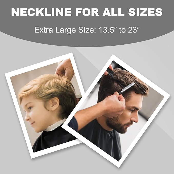 Hair Cutting Cape with Adjustable Neckline, Professional Barber Cape for Men/Women, Waterproof Hairdressing Salon Cape