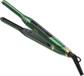 Small Flat Irons for Short Hair, 15s Ultra Fast Heat Up Pencil Flat Iron, Negative Ions Mini Flat Iron for Edges, 3/10'' Travel Hair Straightener with LED Display Auto Shut Off（Green）