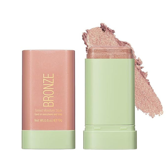 Blush Stick, Cream Blush Stick for Cheeks & Lips, Blendable Long-Lasting Multi-Use Contour Stick & Highlighter Makeup (SOFT GLOW)