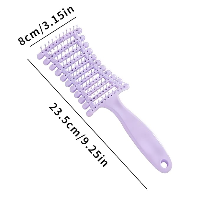 Hair Brushes for Women,Detangling Brush for Natural,Curly,Straight,Wet and Dry Hair,Anti-Static Bristles(Purple)