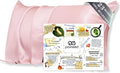PROMEED 23 Momme 6A+ Mulberry Silk Pillowcase with Zipper, Premium Real Silk Pillow Cases for Women Hair, Natural Silk Anti Acne Pillowcase (Standard 20"x26", Pink)