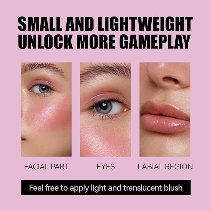 Cooling Water Jelly Tint,Jelly Blush Stick,Long Lasting Milk Jelly Blush Stick-1,000+ Swipes Per Stick,Jelly Texture Moisturising,Buildable Watercolor Finish (B, S)