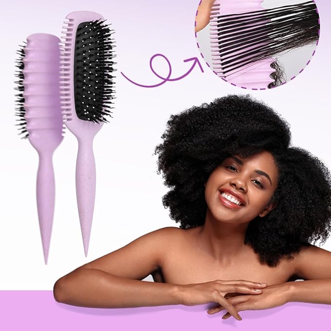 Candy Brush Curl Defining Hair Brush for Effortlessly Detangling Shaping and Styling Curls, Curl Brushes with EdgeLift for All Wet or Dry Hair Types for Women and Girl, Reduce Pulling and Frizzing