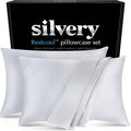 Silvery Restcool™ Silver Infused Cooling Pillowcase Set - 2 Pack Self-Cooling Pillowcases with Silvery Technology™ for Hot Sleepers & Night Sweats (Gray, King (U.S. Standard))