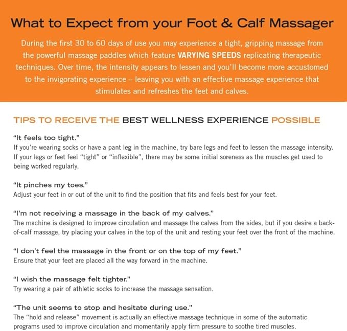 Human Touch Reflex5s Foot & Calf Massager for Stress & Plantar Fasciitis Relief+Relaxation +Kneading & Compression for Circulation Support -1 Year Warranty - Adjustable Fit for Women & Men Size 12