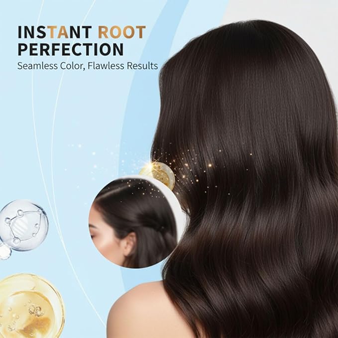 Temporary Root Touch Up Spray,Temporary Root Touch Up Hair Color Spray,Instant Covers Grey Hair (Dark Brown)