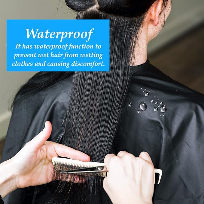 Hair Salon Capes with Snap Closure Waterproof Hairdressing Styling Hair Cutting Coloring Nylon Cape for Barber Hairdressers