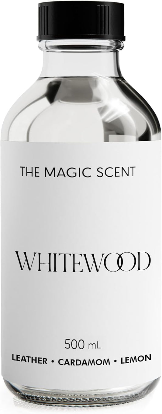 Whitewood Diffuser Oil - Hotel & Home Luxury Scents Inspired by 1 Hotel Miami, Compare to My Way Diffuser Oil Scents for Home, Designed for Use in All Diffusers - 16.9 fl oz, 500 mL