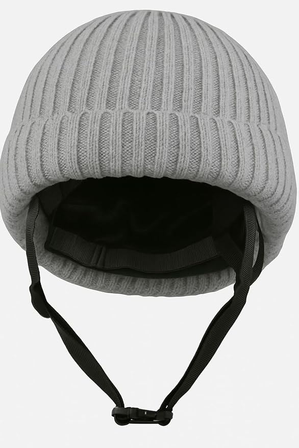 Helmet Beanie – Multi-Sport Low Profile Helmet Hat for Snowboarding, Skiing, E-Bikes, Scooters & More – Waterproof Impact Liner – Adjustable Strap – Unisex – One Size Fits All