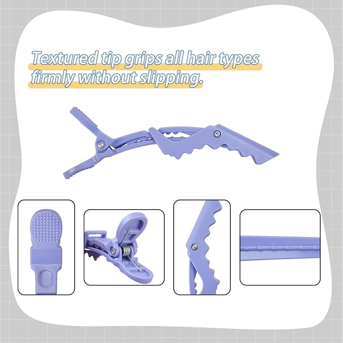 10 Pcs Alligator Hair Clips Styling Sectioning Clips Professional Salon-Grade Hair Clips for Hair Styling, Coloring, Cutting (Candy color)